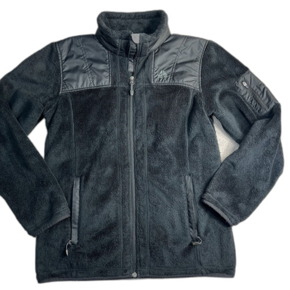 Nike Jackets & Blazers - Nike ACG Full Zip Jacket Fleece Sherpa Furry Soft Black Womens Medium‎ M